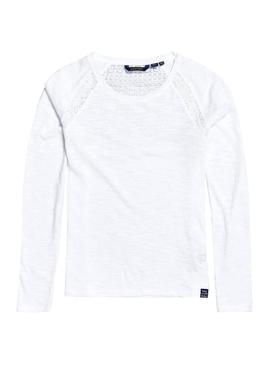 Camiseta Superdry Sierra Blanco para Mujer