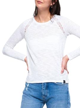 Camiseta Superdry Sierra Blanco para Mujer