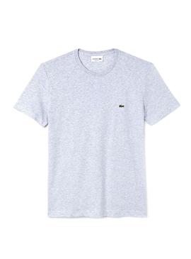 Camiseta Lacoste Circular Gris para Hombre