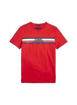 Camiseta Tommy Hilfiger Essential Global Stripe 