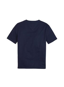 Camiseta Tommy Hilfiger Essential Boxy Flag Marino