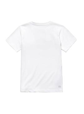 Camiseta Lacoste Area Code Blanco Niño