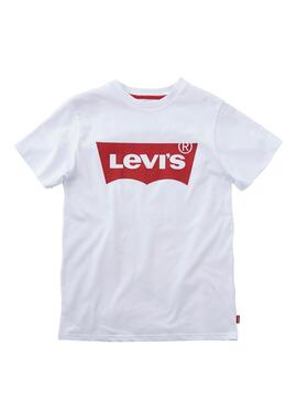 Camiseta Levis Kids Logo Blanco