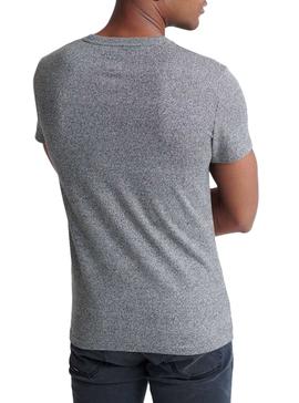 Camiseta Superdry Brand Language Gris Hombre
