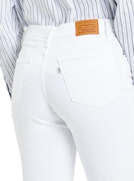 Pantalón Vaquero Levis 724 Western Blanco Mujer