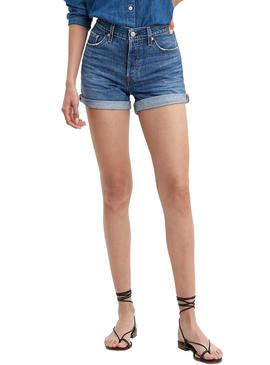 Shorts Levis 501 Sansome Azul Mujer