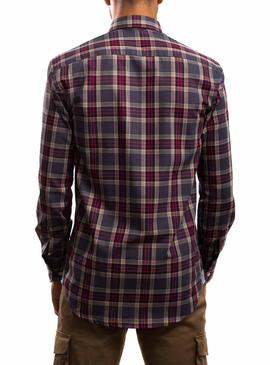 Camisa Klout Cuadros Gris para Hombre