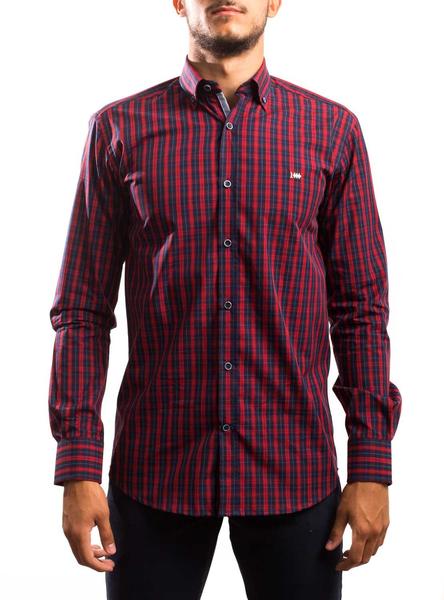 CAMISA CUADROS HOMBRE ROJO Talla S Color ROJO