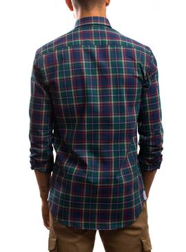 Camisa Klout Cuadros Verde para Hombre