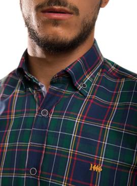 Camisa Klout Cuadros Verde para Hombre