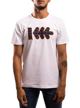 Camiseta Klout Tartan Blanco para Hombre