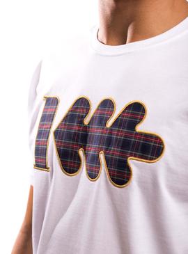 Camiseta Klout Tartan Blanco para Hombre