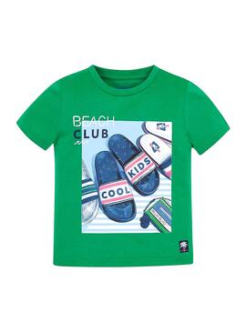 Camiseta Mayoral Chanclas Verde Niño