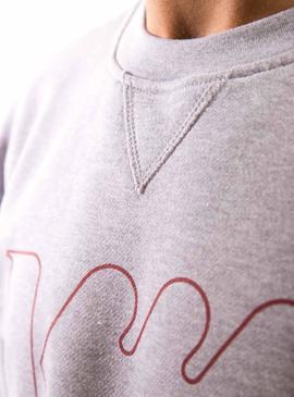 Sudadera Klout Logo Gris para Hombre