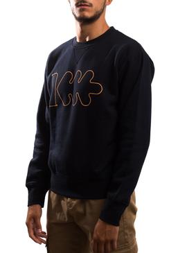 Sudadera Klout Logo Azul Marino para Hombre