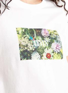 Camiseta Levis Flowers Blanco para Mujer