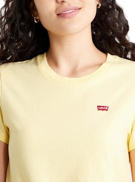 Camiseta Levis Basic Amarillo para Mujer