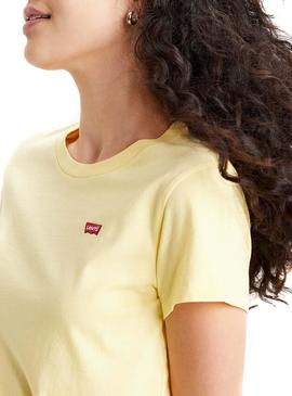 Camiseta Levis Basic Amarillo para Mujer