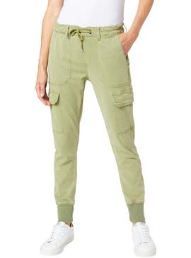 Pantalón Pepe Jeans Crusade Verde para Mujer
