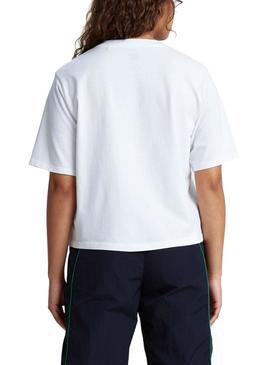 Camiseta Levis Snoopy Torch Boxy Blanco Para Mujer