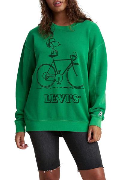 Levis Snoopy Unbasic Verde Para Mujer