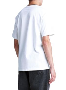 Camiseta Levis Snoopy Logo Blanco Relaxed Hombre