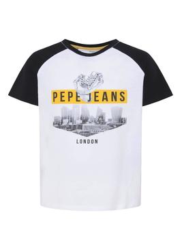 Camiseta Pepe Jeans Karamo Blanco para Niño