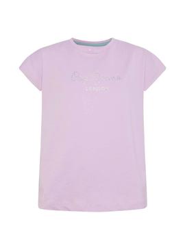 Camiseta Pepe Jeans Nuria Rosa para Niña
