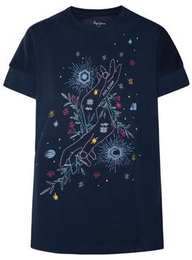Camiseta Pepe Jeans Alanis Marino para Mujer