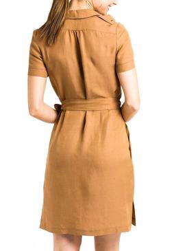 Vestido Naf Naf Safari Camel Mujer