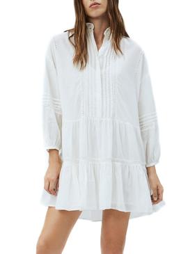 Vestido Pepe Jeans Amada Blanco para Mujer