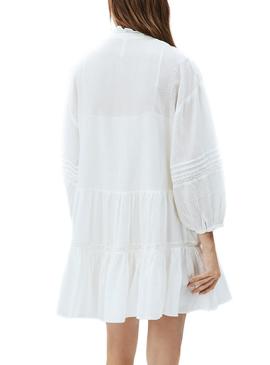 Vestido Pepe Jeans Amada Blanco para Mujer