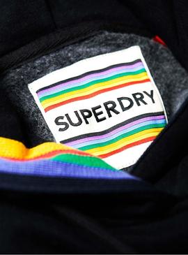 Vestido Superdry Rainbow Tape Negro Mujer