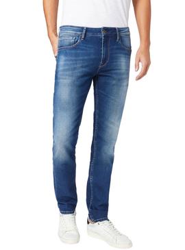 Pantalón Vaquero Pepe Jeans Stanley Azul Hombre