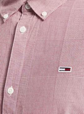 Camisa Tommy Jeans Gingham Rojo para Hombre