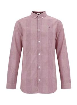 Camisa Tommy Jeans Gingham Rojo para Hombre