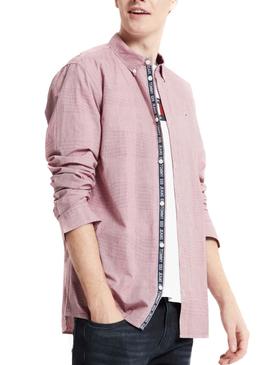 Camisa Tommy Jeans Gingham Rojo para Hombre