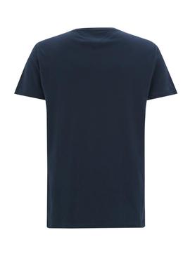 Camiseta Tommy Jeans Box Logo Marino para Hombre