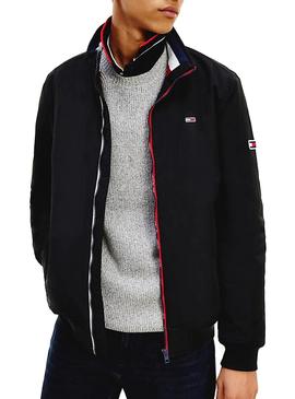 Chaqueta Tommy Jeans Essential Negro para Hombre