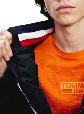 Chaqueta Tommy Jeans Essential Negro para Hombre