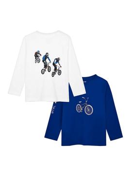 Set 2 Camisetas Mayoral Lisas Blue Para Niño