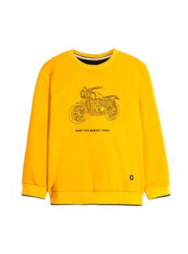 Sudadera Mayoral Moto Amarillo Para Niño