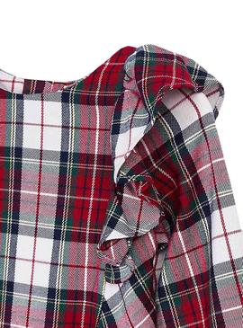 Vestido Mayoral Cuadros Volante Para Niña
