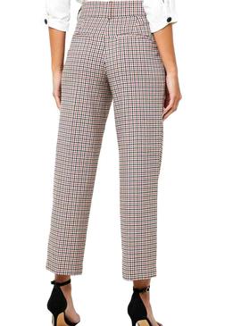 Pantalones Only Bea Cuadros Mid Ank Para Mujer