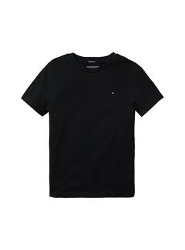 Camiseta Tommy Hilfiger CN KNIT Negro