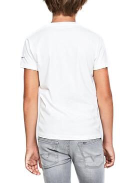 Camiseta Pepe Jeans Heydon Blanco Niño