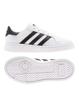 Zapatillas Adidas Team Court C Blanco Para Niños