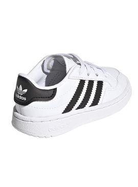 Zapatillas Adidas Team Court Mini Blanco Para Niño