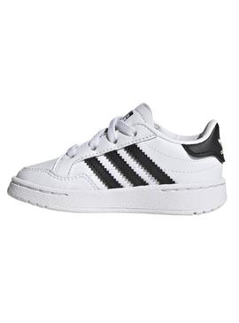 Zapatillas Adidas Team Court Mini Blanco Para Niño