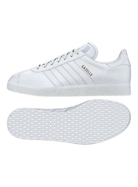 Zapatillas Adidas Gazelle Blanco Piel Hombre